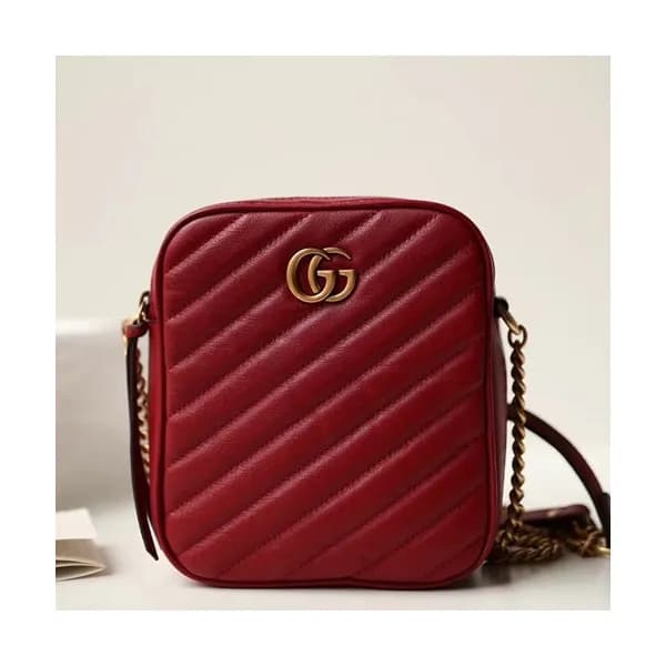Gucci GG Marmont Women Mini Chain Shoulder Bag,16C… - 1