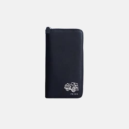 Prada 2018 Mens Zip Round Saffiano Wallet - 프라다 남성… - 1