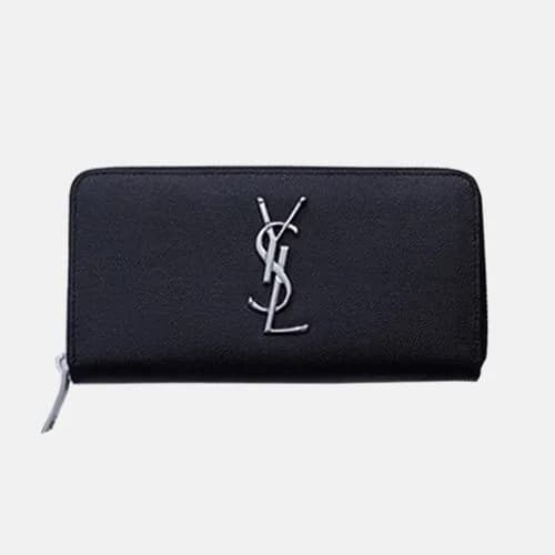 Saint Laurent 2018 Ladies Monogram Zip Round Long … - 1