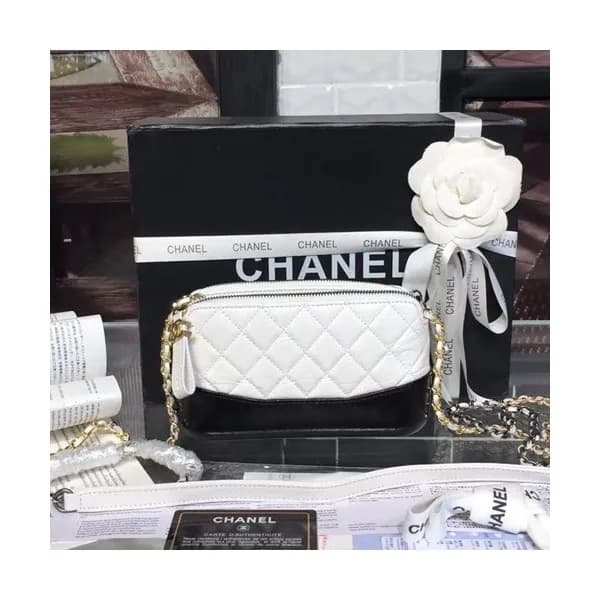 Chanel Women Gabrielle Leather Chain Shoulder Bag … - 1