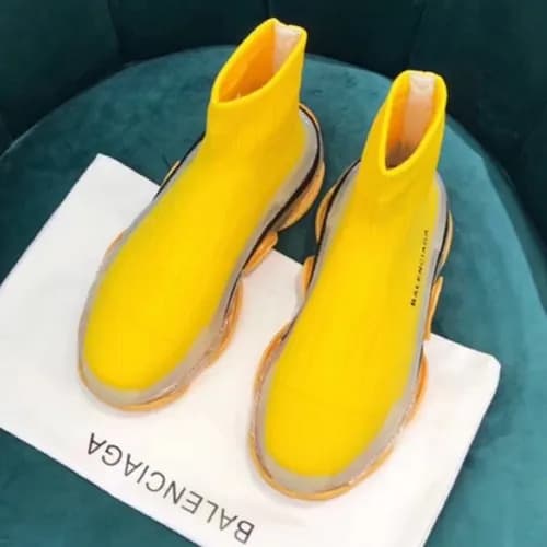 Balenciaga 2018 Triple Sock Shoes - 발렌시아가 트리플러너 옐로… - 1