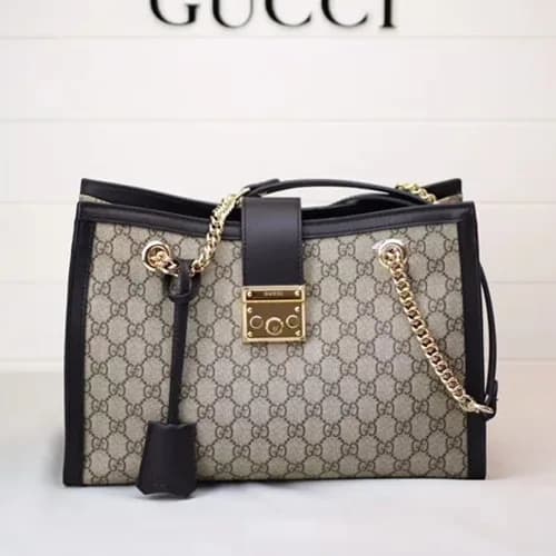 Gucci GG Supreme Padlock Medium Shoulder Bag,35CM … - 1