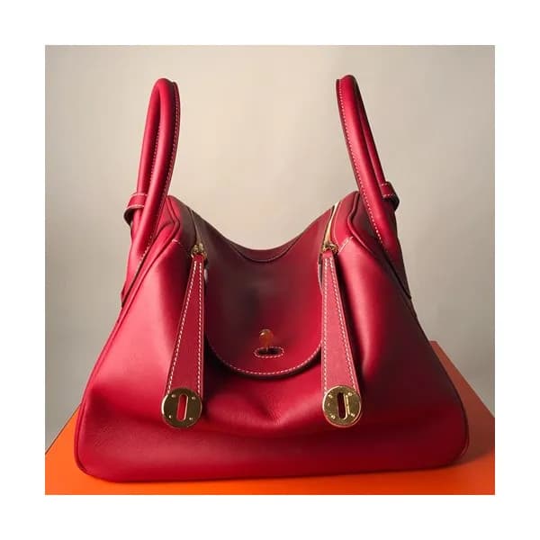 Hermes Lindy Swift Leather Tote Shoulder Bag ,30cm… - 1