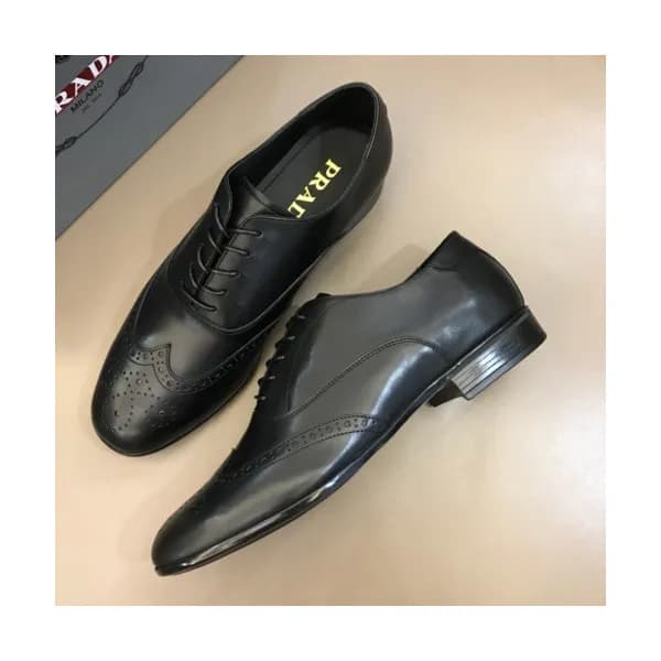 [매장판] Prada 2018 Mens Leather Oxford - 프라다 남성 레더 … - 1