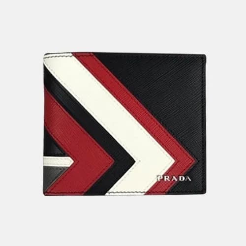 [매장판] Prada 2019 Saffiano Steel Logo Bifold Wallet… - 1