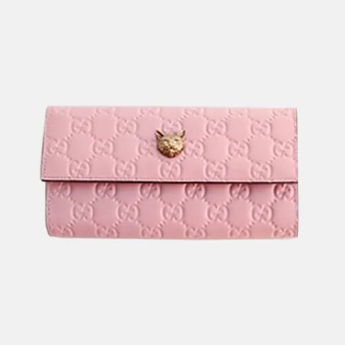 [매장판] Gucci 2018 Signature Cat Long Wallet - 구찌 시그… - 1