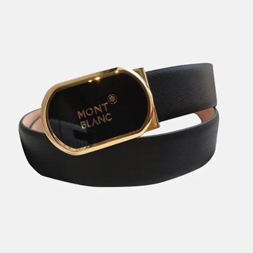 Montblanc 2019 Mens Box Logo Leather Belt - 몽블랑신상 … - 1