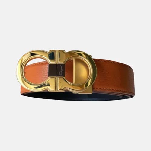 Salvatore Ferragamo 2019 MM/WM Gancio Leather Belt… - 1