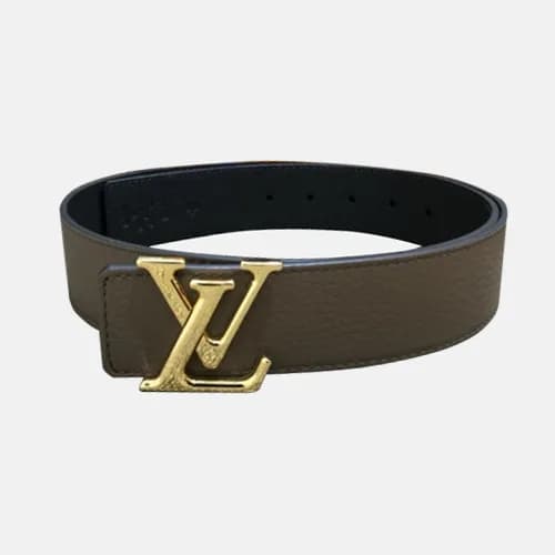 Louis vuitton 2019 Mens Initial Logo Leather Belt … - 1