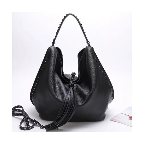 Valentino 2019 Leather Tote Shoulder Bag,33CM - 발렌… - 1