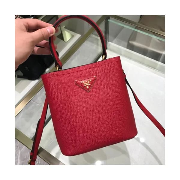 Prada 2019 Double Small Saffiano Tote Shoulder Bag… - 1