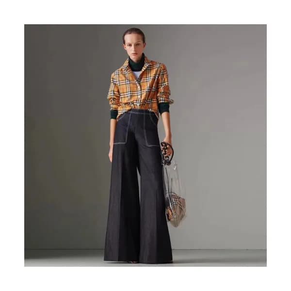 Burberry 2019 Womens Vintage Check Cotton Tshirt -… - 1