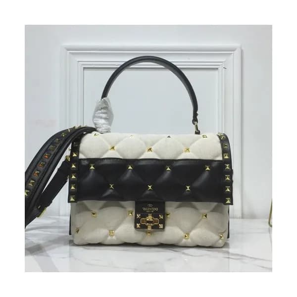 Valentino 2019 Candystud Tote Shoudler Bag,23CM - … - 1