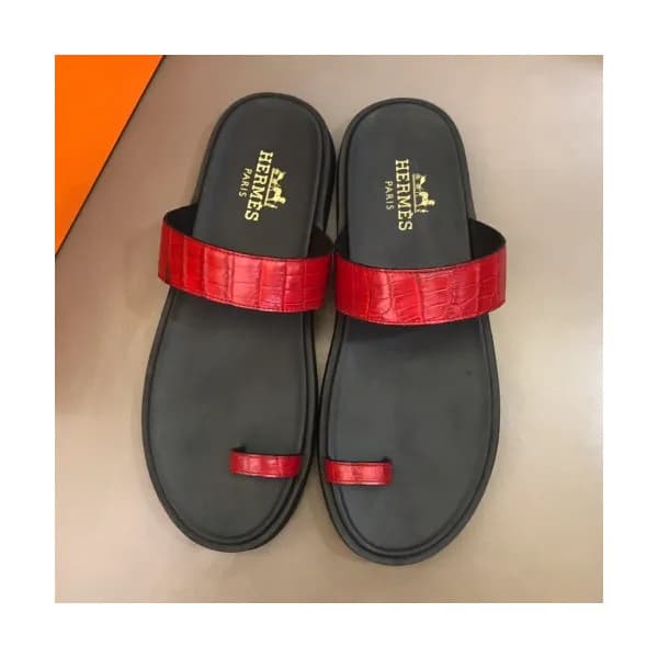 Hermes 2019 Mens Classic Leather Flip-flap - 에르메스 … - 1