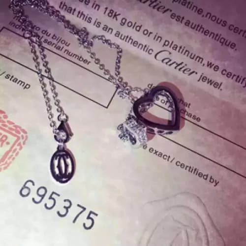 CARTIER Choker 18k White Gold - 까르띠에 여성용 18K도금… - 1