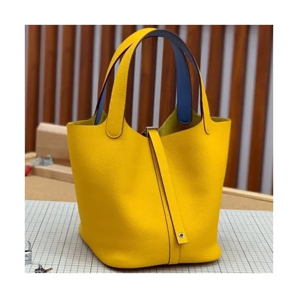 Hermes 2019 Picotin Lock Leather Tote Bag,18cm - 에… - 1
