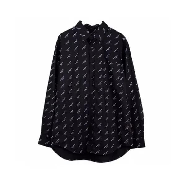 Balenciaga 2019 Mens Logo Oversize Cotton shirt - … - 1