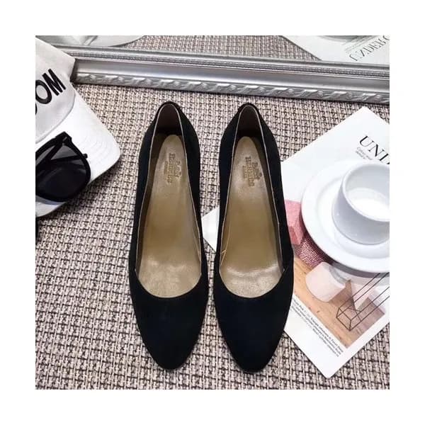 Hermes 2019 Ladies Suede Pumps Middle Heel - 에르메스 … - 1