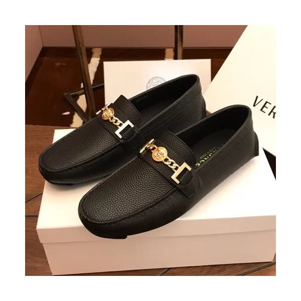 Versace 2019 Mens Leather Loafer - 베르사체 2019 남성용 레… - 1
