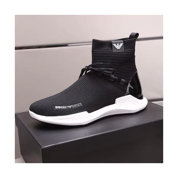 Armani 2019 Mens Knit Sneakers - 알마니 2019 남성용 니트 스… - 1
