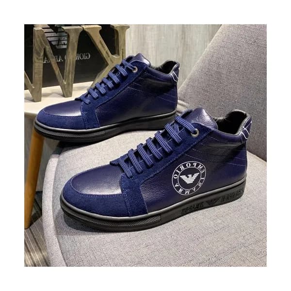 Armani 2019 Mens Leather Sneakers - 알마니 2019 남성용 … - 1