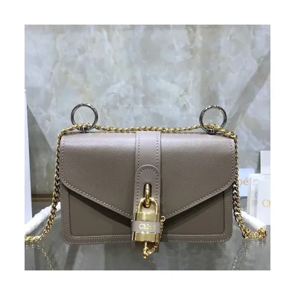 Chole 2019 Aby Leather Chain Shoulder Bag, 24cm - … - 1