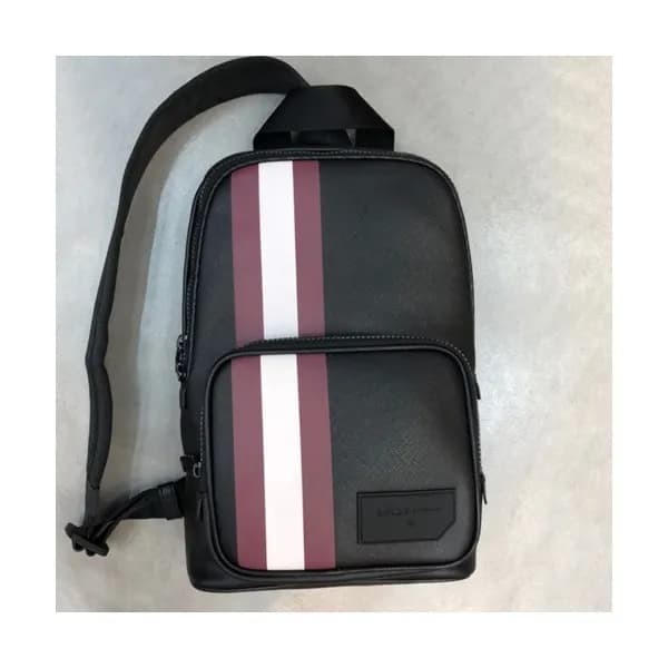 Bally 2019 Leather Hip Sack,34cm - 발리 2019 레더 남성용… - 1