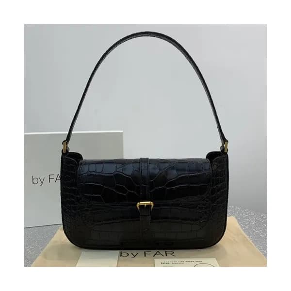 By Far 2019 Leather Tote Shoulder Bag,26cm - 바이 파 … - 1