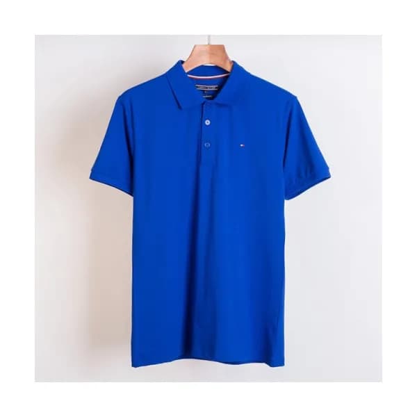 Tommy 2019 Mens Logo Cotton Polo Short Sleeved Ts… - 1