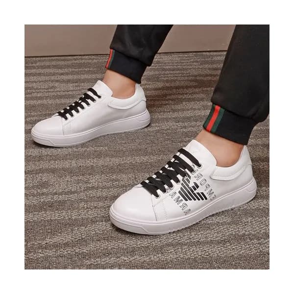 Armani 2020 Mens Leather Sneakers - 알마니 2020 남성용 … - 1