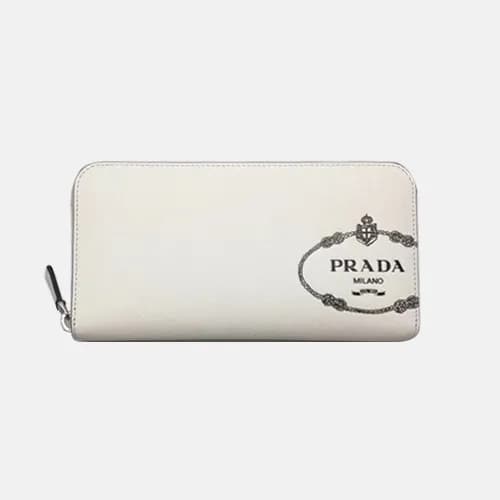 Prada 2020 Saffiano Mens Zip Round Wallet, 2ML317 … - 1