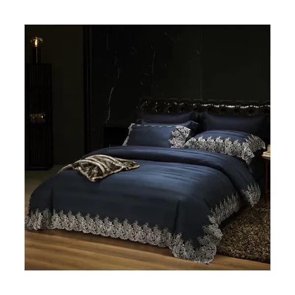 Versace 2020 Supima Cotton & Lace Bedding 4 Set - … - 1