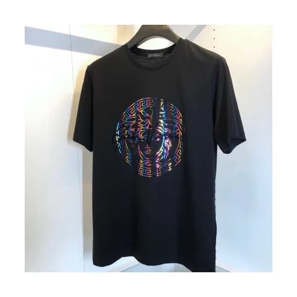 [베르사체]Versace 2020 Mens Logo Silket Short Sleeved … - 1