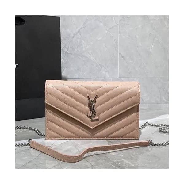 Saint Laurent 2020 Women Monogram Chain Shoulder B… - 1