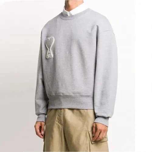Ami 2020 Mens Logo Casual Cotton Man-to-man - 아미 2… - 1