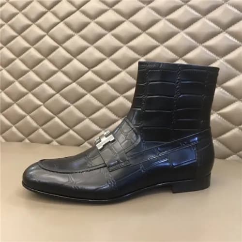 Hermes 2020 Men's Leather Ankle Boots - 에르메스 … - 1