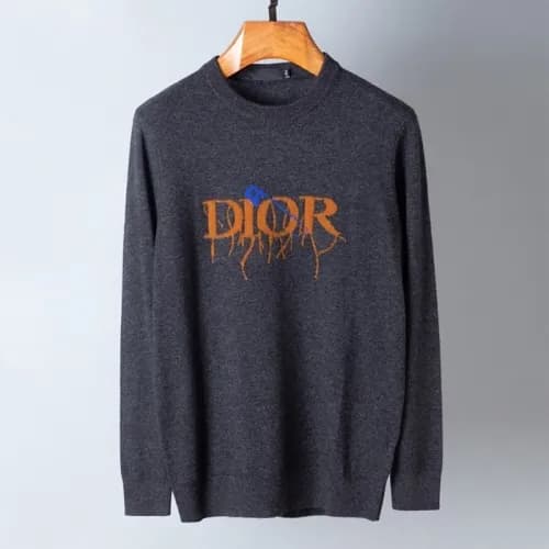 Dior 2020 Mens Retro Logo Crew-neck Sweaters - 디올 … - 1