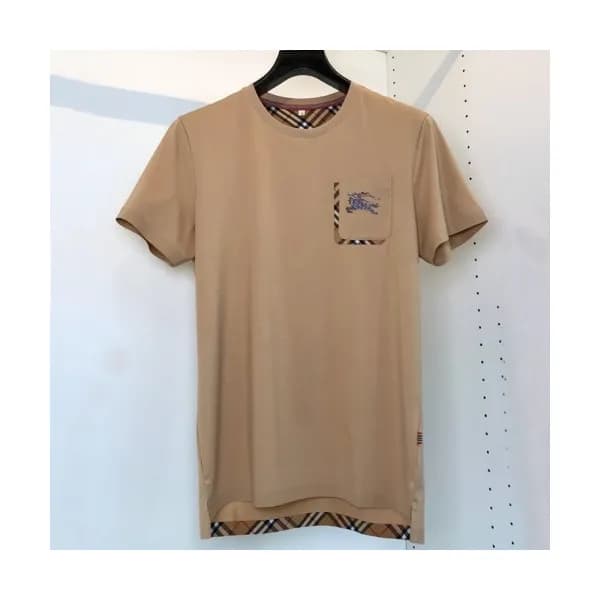 Burberry Mens Logo Cotton Short Sleeved Tshirts C… - 1