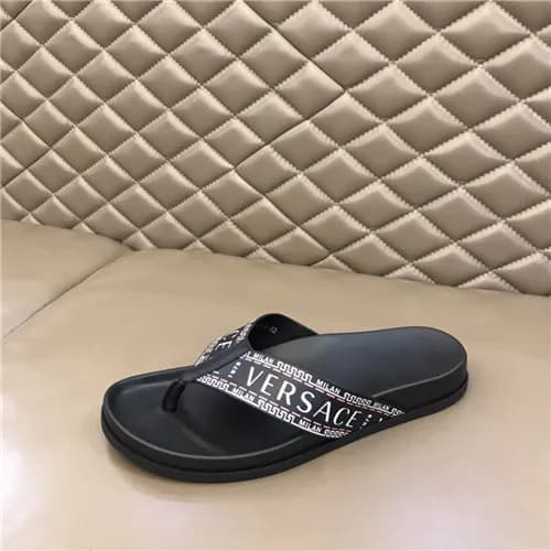 Versace 2021 Men's Leather Slipper,VERS0590 - … - 1