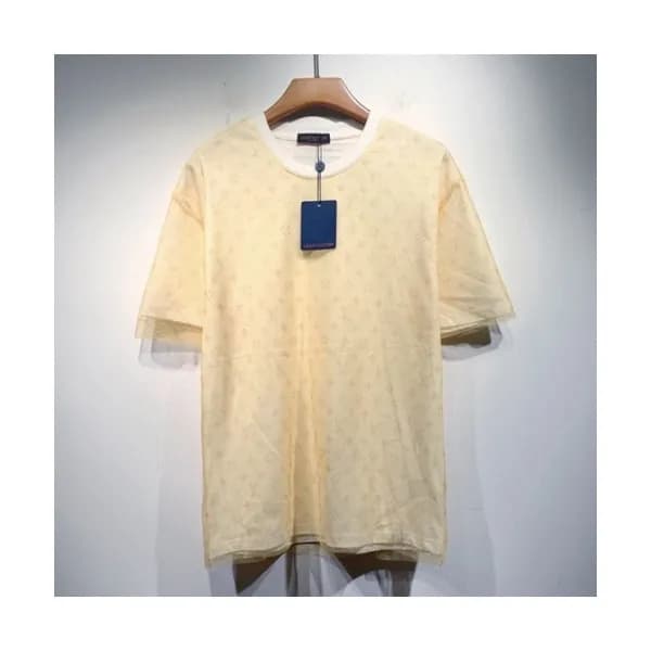 Louis vuitton Mm/Wm Logo Short Sleeved Tshirts Ye… - 1