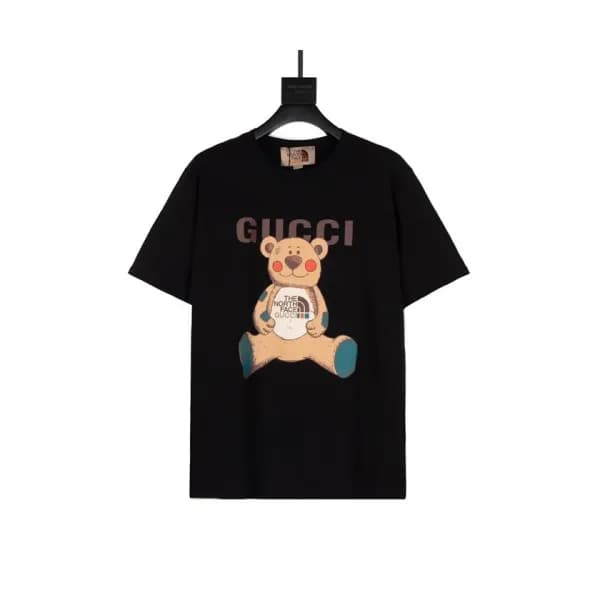 Gucci Mm/Wm Logo Short Sleeved Tshirts Black - 구찌… - 1
