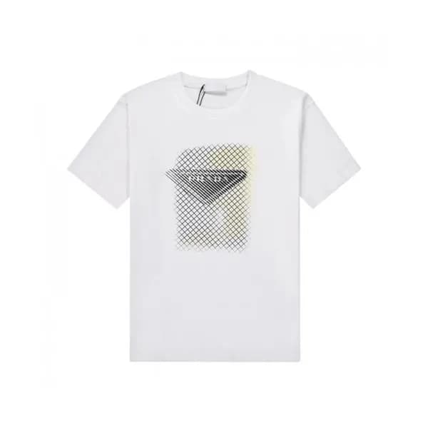 Prada Mm/Wm Basic Logo Short Sleeved Tshirts Whi… - 1