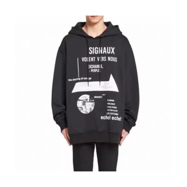 Prada Mm/Wm Casual Cotton Hoodie Black - 프라다 2021… - 1