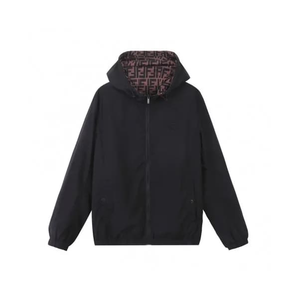 Fendi Mens Logo Casual Jackets Brown - 펜디 2021 남성… - 1