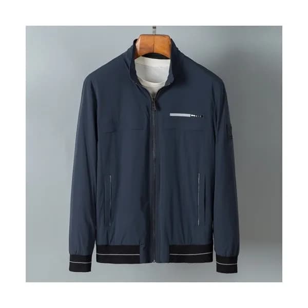 Prada Mens Logo Casual Jackets Navy - 프라다 2021 남성… - 1