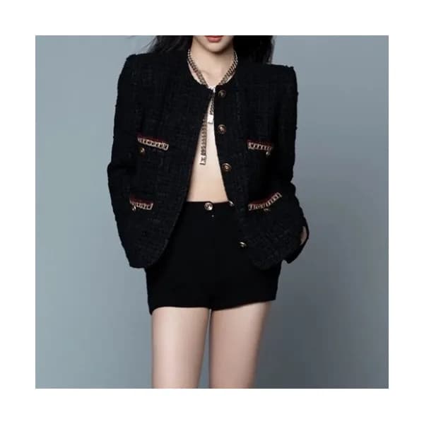 Chanel Womens Logo Casual Jackets Black - 샤넬 2021… - 1