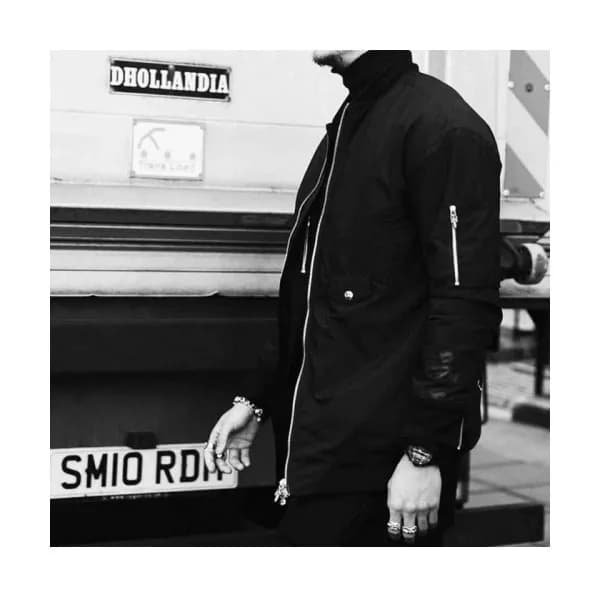 Chrome Hearts Mens Logo Casual Jackets Black - 크롬… - 1