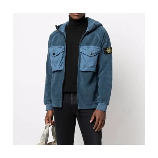 Stone Island Mens Basic Casual Jackets Blue - 스톤… - 1