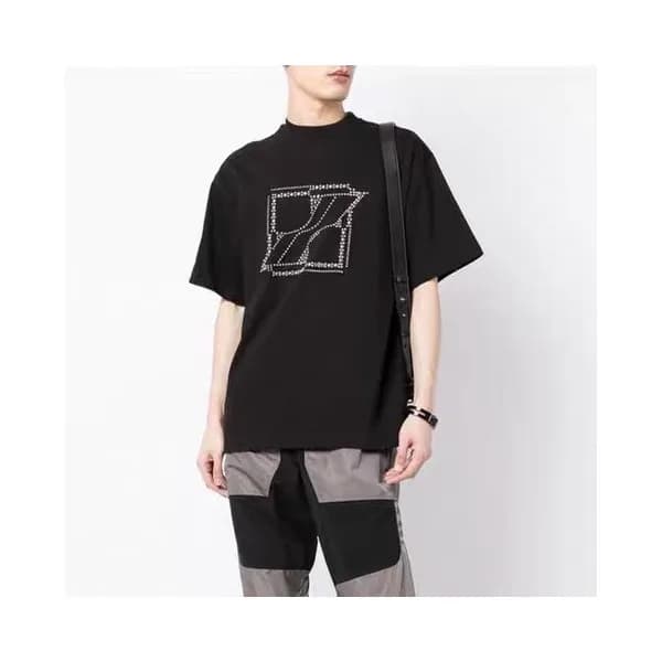 웰던 남/여 크루넥 블랙 반팔티 - Unisex Black Tshirts - wel005… - 1
