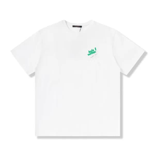 루이비통 남성 크루넥 화이트 반팔티 - Mens White Tshirts - lou0403… - 1